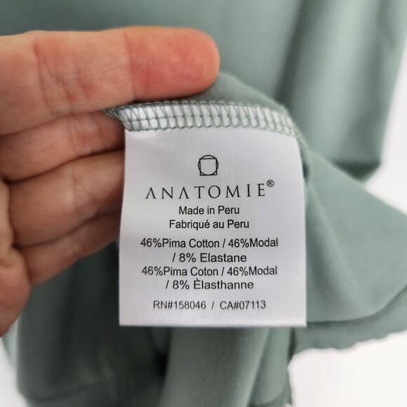ANATOMIE Johanna Modal Blend Tank Dress In Sage S Minimalist Pastel Designer - Picture 5 of 8